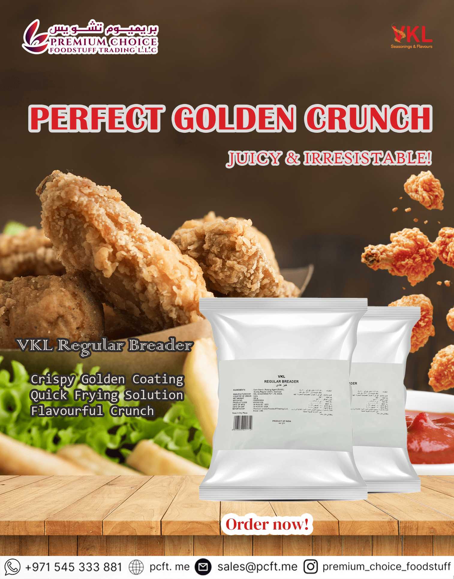 VKL Regular Breader - Crispy Fried Chicken Starts Here
