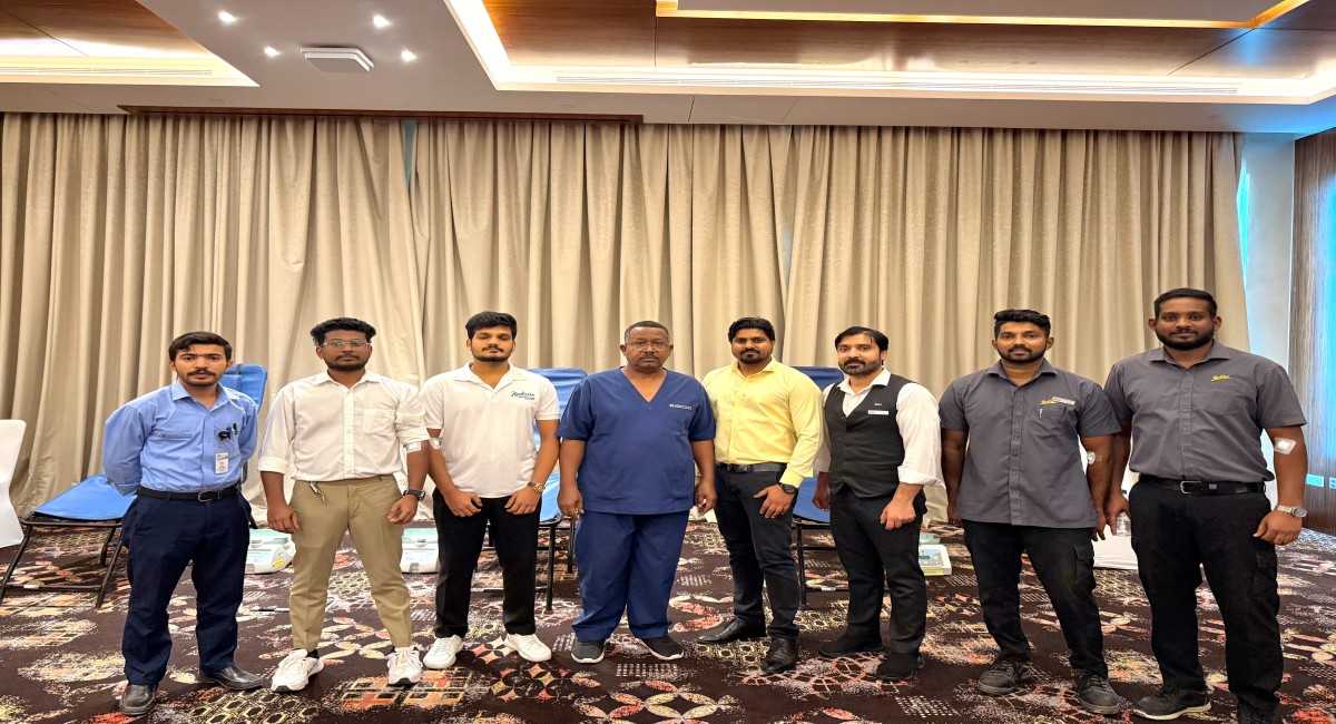 Radisson Resort Ras Al Khaimah Marjan Island took part in the Blood Donation Campaign by Saqr Hospital.