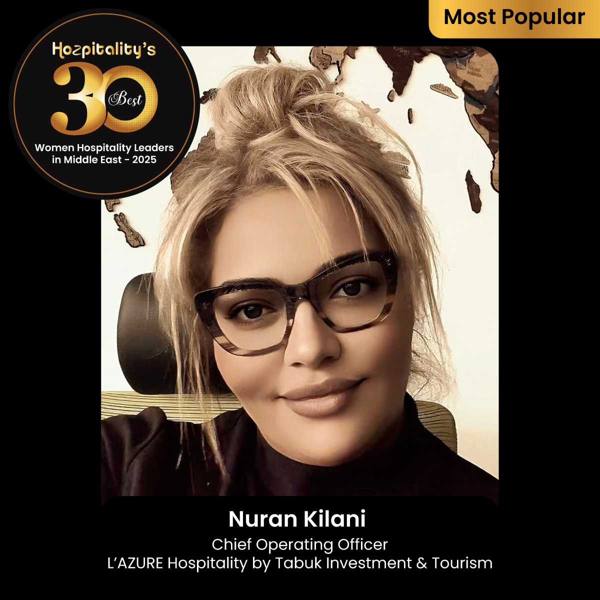 Nuran Kilani Recognized in Hozpitality's Best 30 Women Leaders in the Middle East 2025
