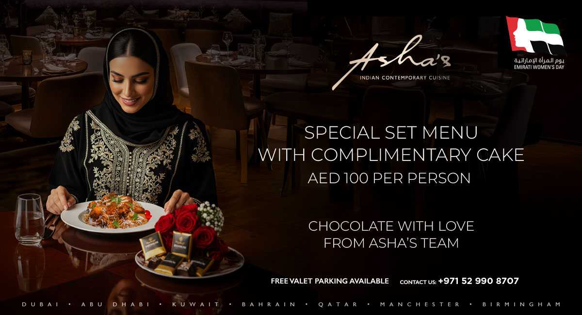 Asha’s Honors Emirati Women’s Day with a Thoughtful Celebration