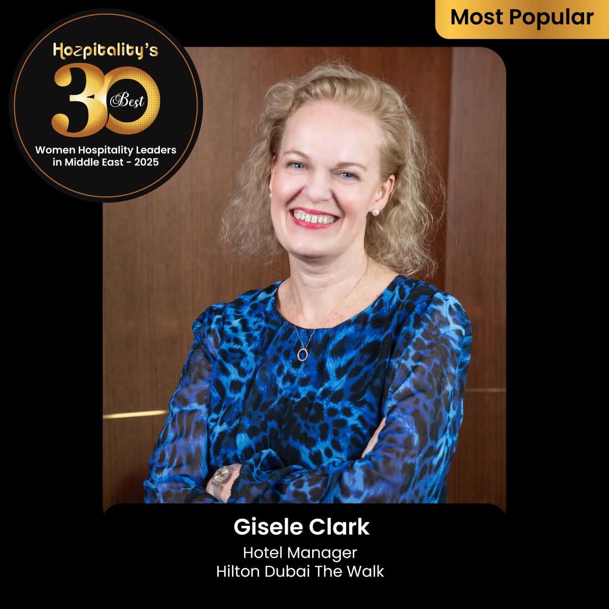 Gisele Clark Recognized in Hozpitality's Best 30 Women Leaders in the Middle East 2025