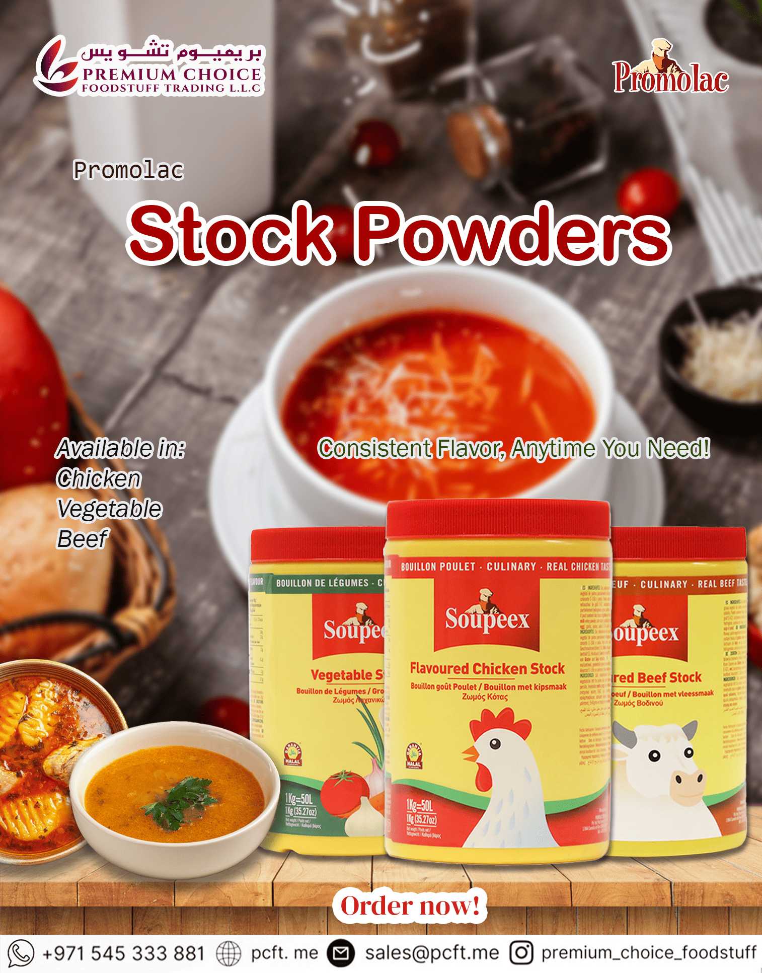 Promolac Stock Powders – The Flavor Foundation