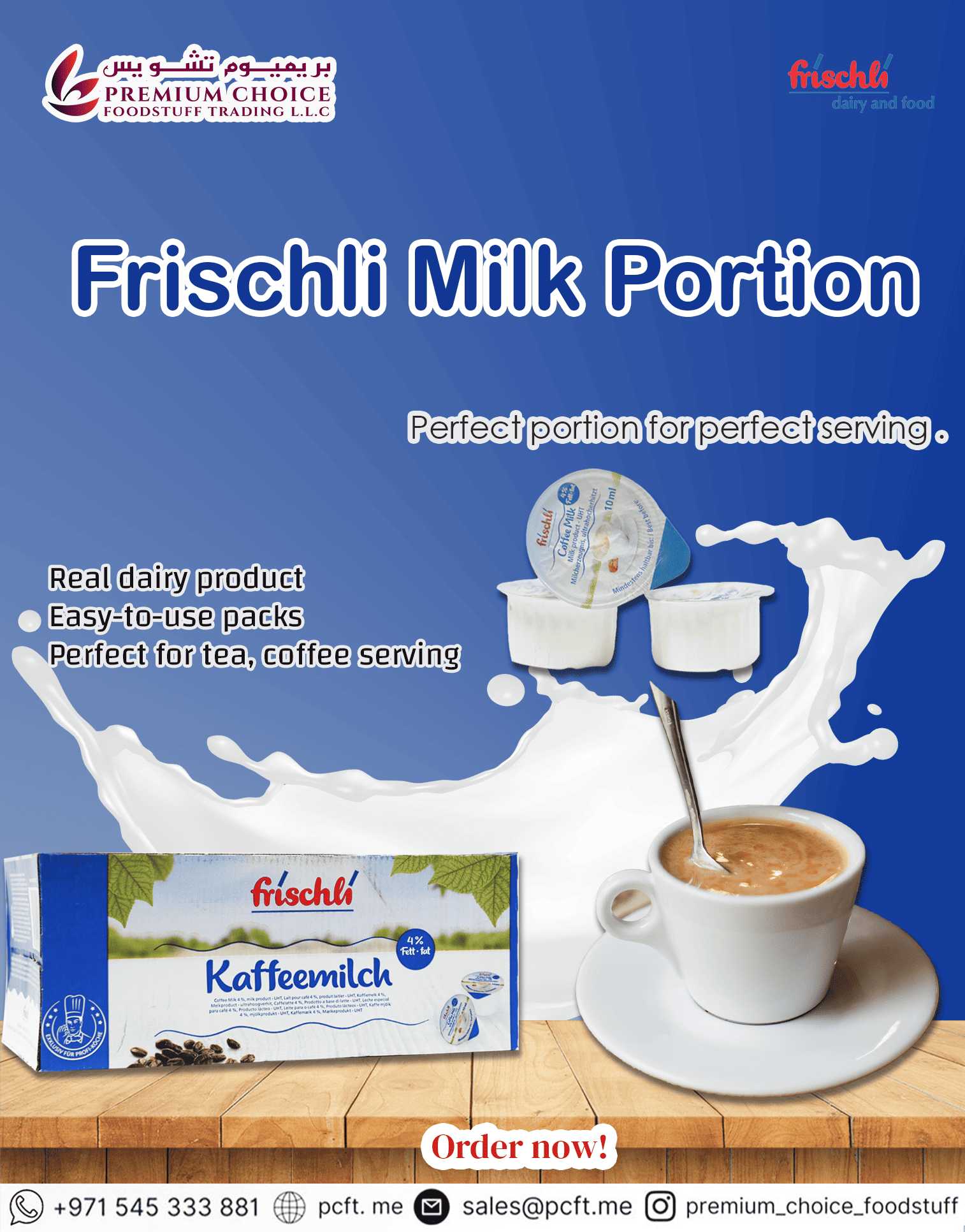 Frischli Milk Portion – Freshness in Every Sip