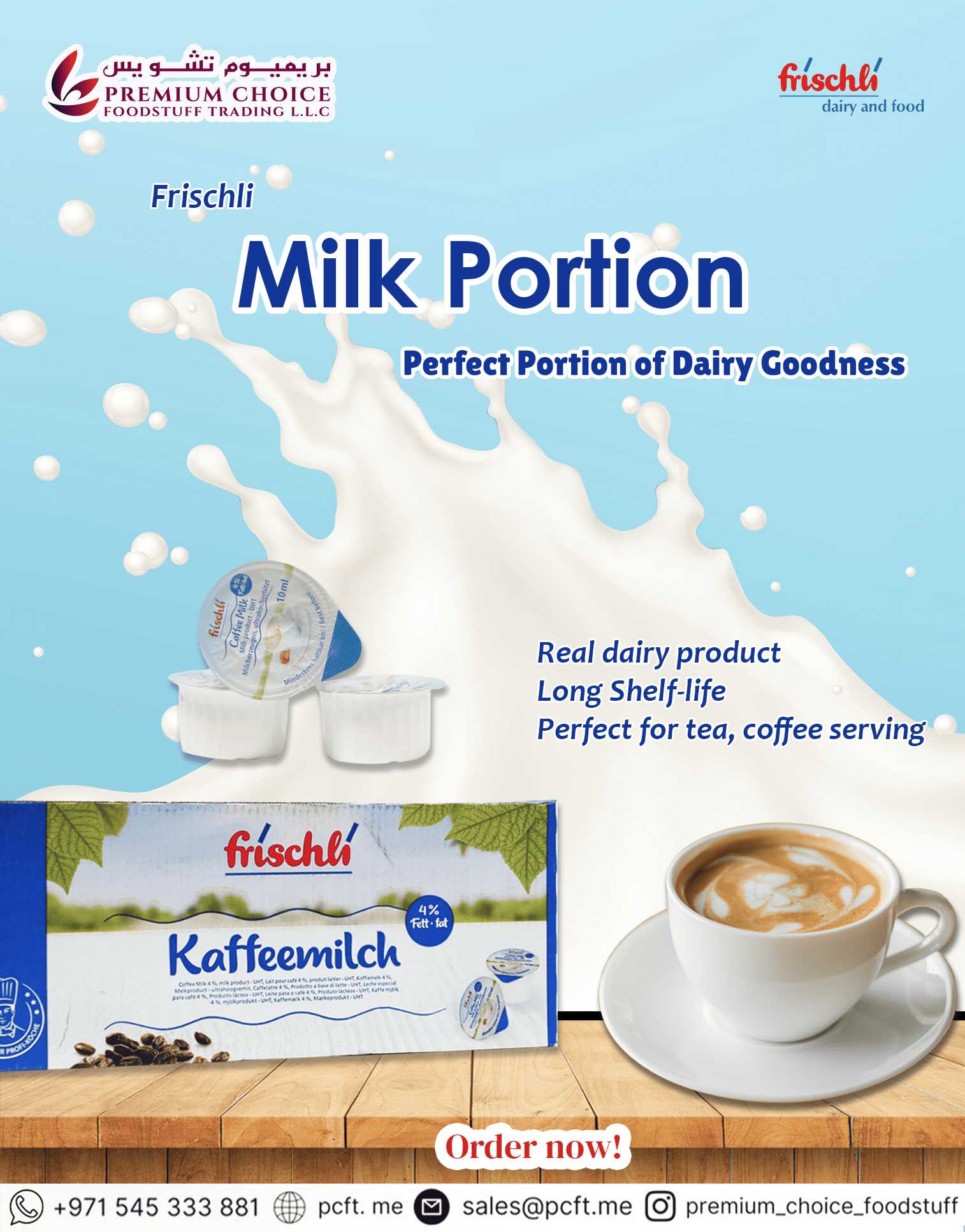 Frischli Milk Portion